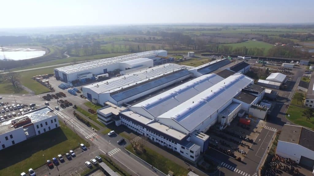 les bâtiments de production du groupe defontaine