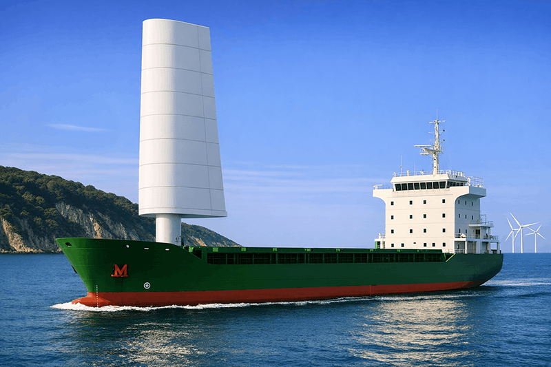 Bateau à propulsion vélique